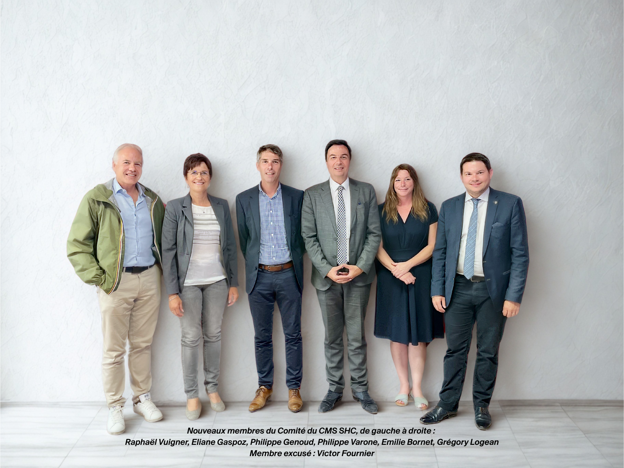 De gauche à droite : Raphaël Vuigner, Eliane Gaspoz, Philippe Genoud, Philippe Varone, Emilie Bornet, Grégory Logean, Victor Founier (ne figure pas sur la photo)